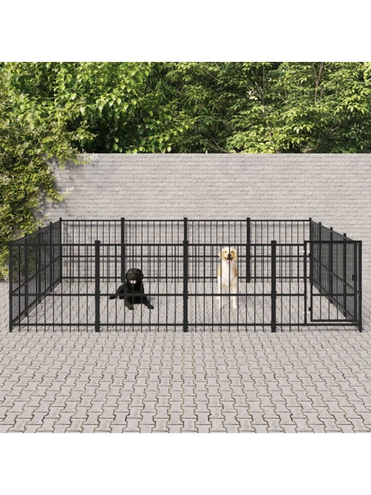 Venkovní psí kotec ocel 15,05 m²