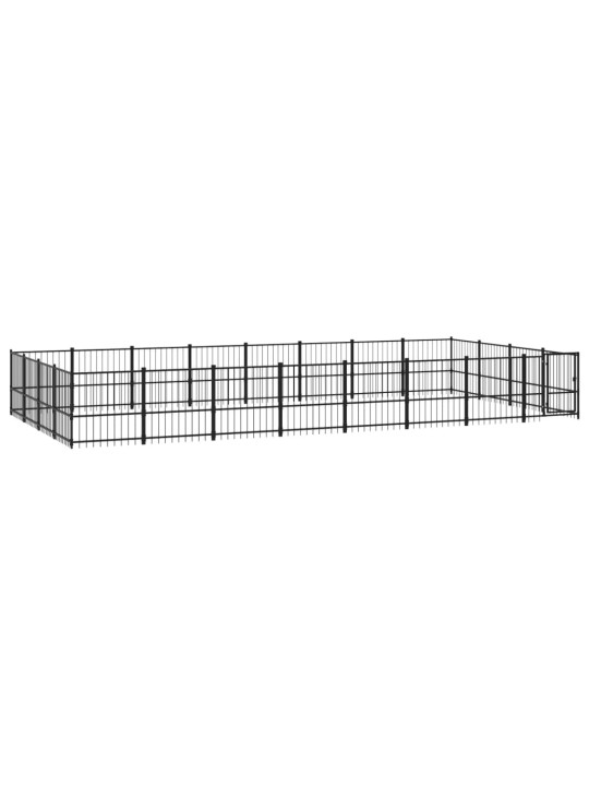 Venkovní psí kotec ocel 30,11 m²
