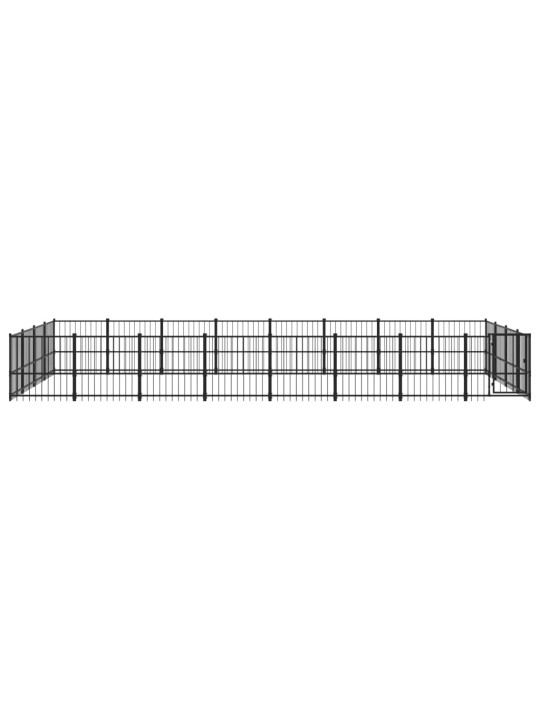 Venkovní psí kotec ocel 30,11 m²