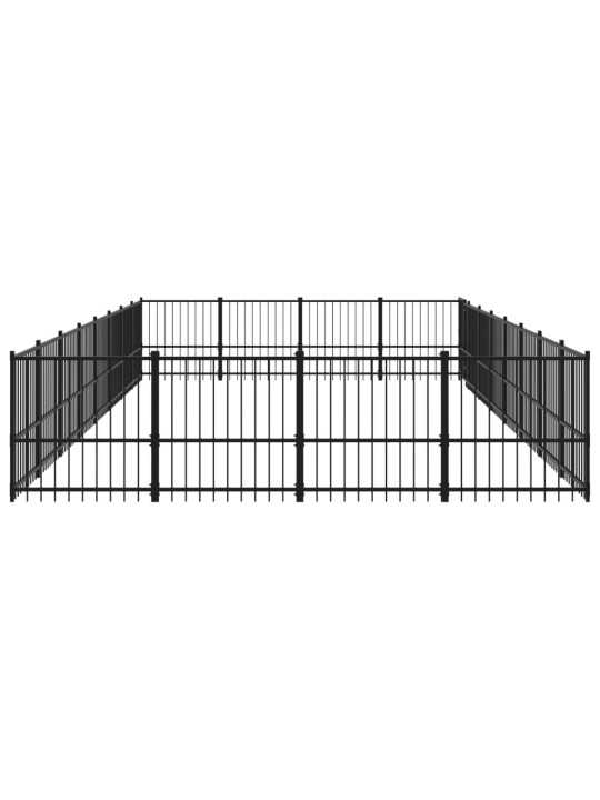 Venkovní psí kotec ocel 30,11 m²