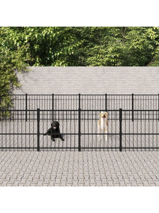 Venkovní psí kotec ocel 28,23m²