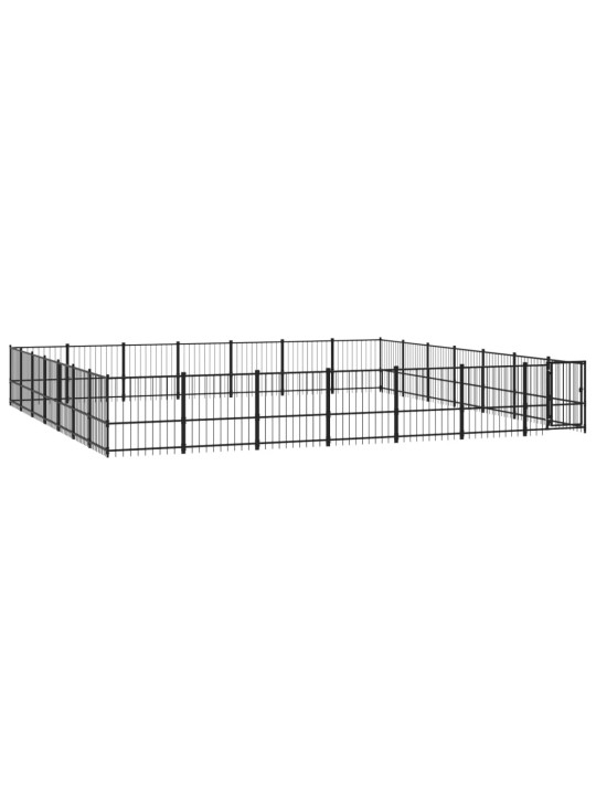 Venkovní psí kotec ocel 46,1 m²