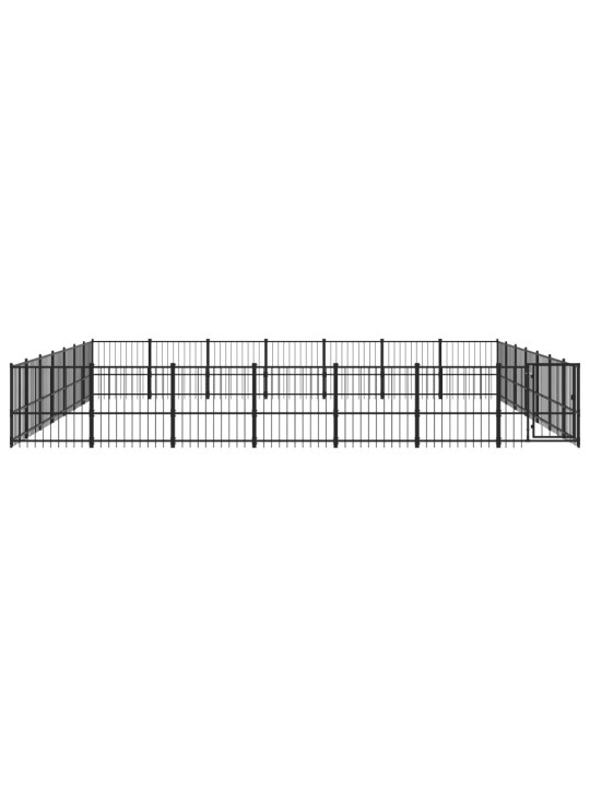 Venkovní psí kotec ocel 46,1 m²