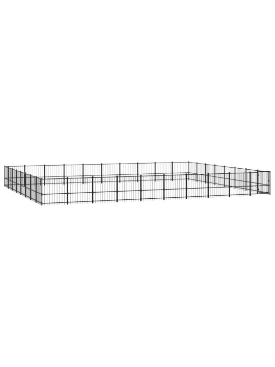 Venkovní psí kotec ocel 75,27 m²