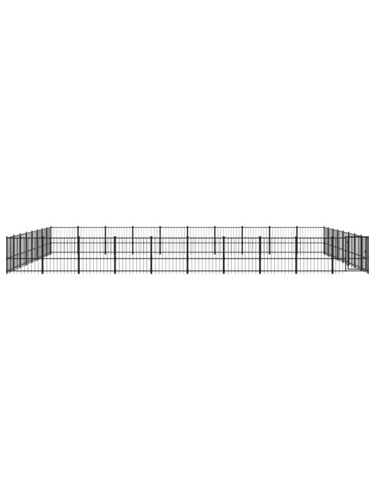 Venkovní psí kotec ocel 75,27 m²