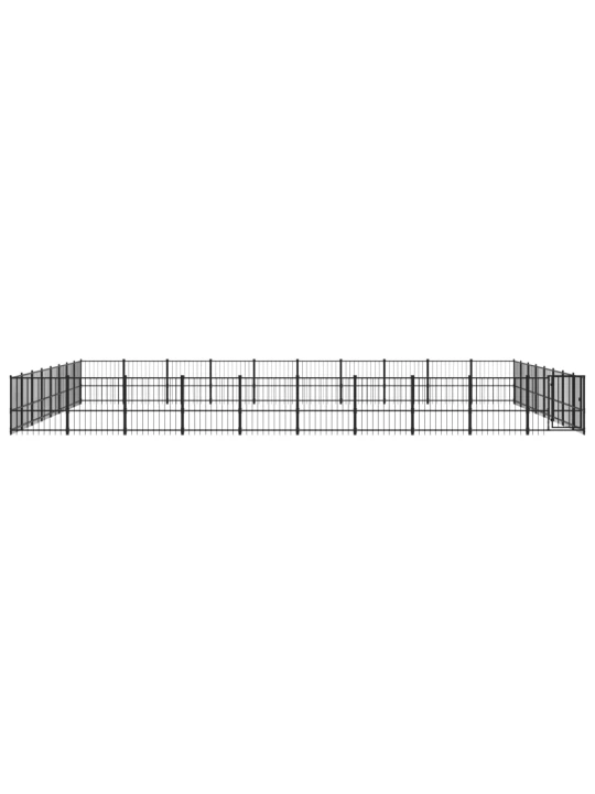 Venkovní psí kotec ocel 75,27 m²