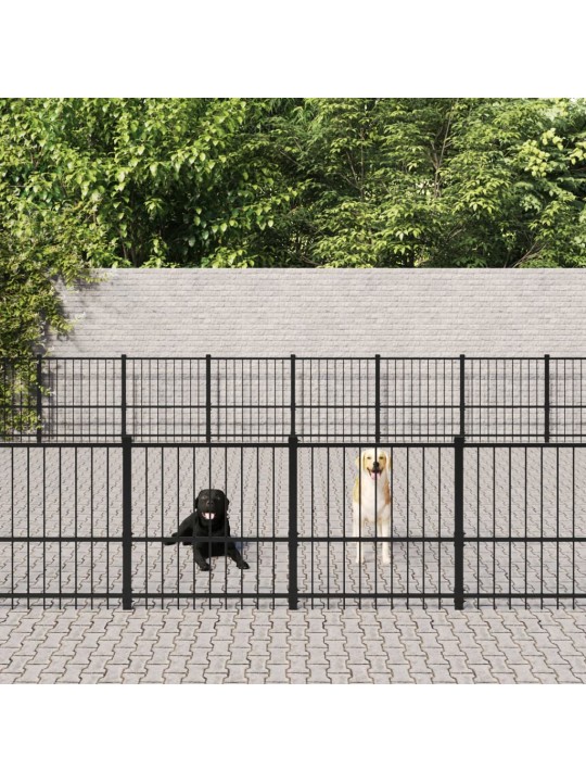 Venkovní psí kotec ocel 75,27 m²