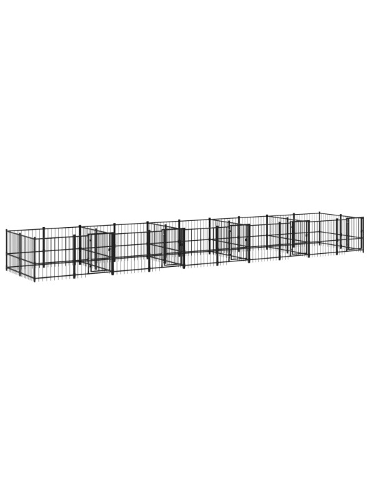 Venkovní psí kotec ocel 18,77 m²