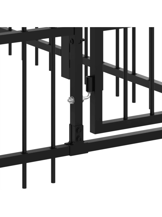 Venkovní psí kotec ocel 18,77 m²
