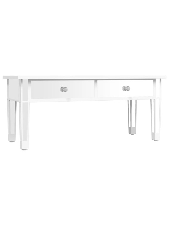 Zrcadlový konferenční stolek 106x45x45 cm kompozitní dřevo sklo