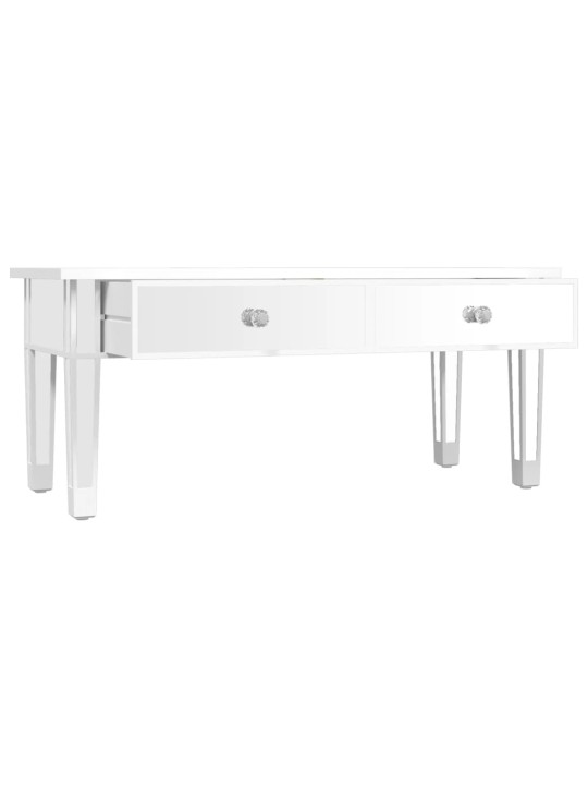 Zrcadlový konferenční stolek 106x45x45 cm kompozitní dřevo sklo