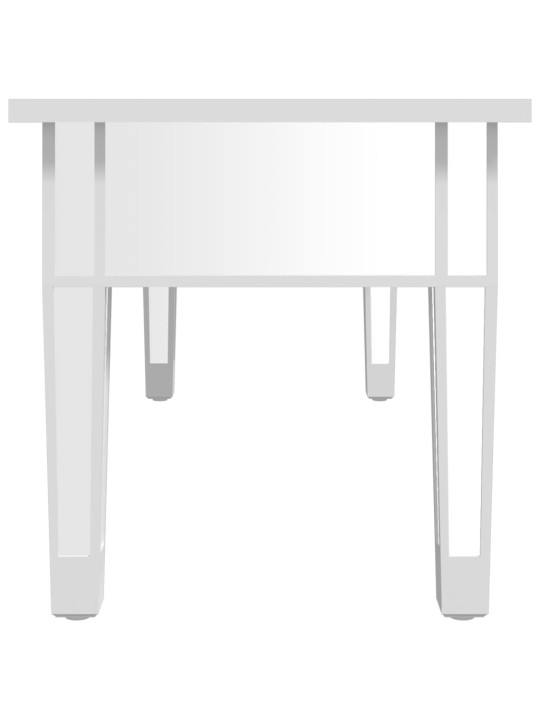 Zrcadlový konferenční stolek 106x45x45 cm kompozitní dřevo sklo