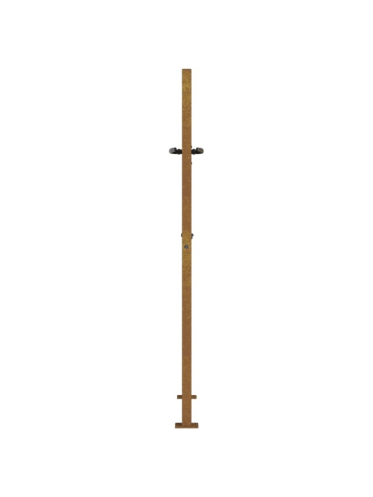 Zahradní branka 105 x 155 cm cortenová ocel Strom