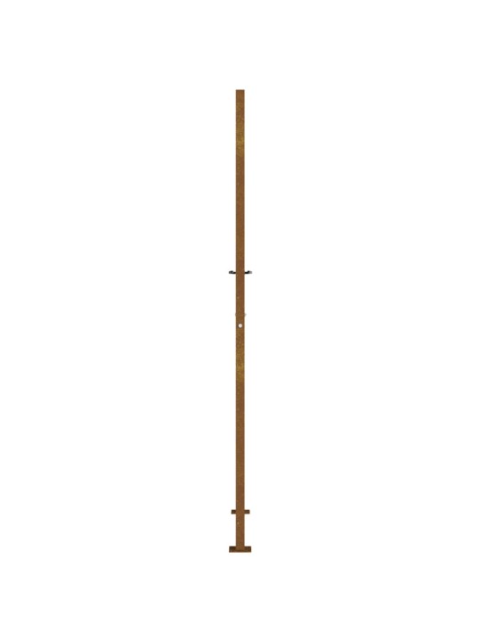 Zahradní branka 105 x 205 cm cortenová ocel design stromu