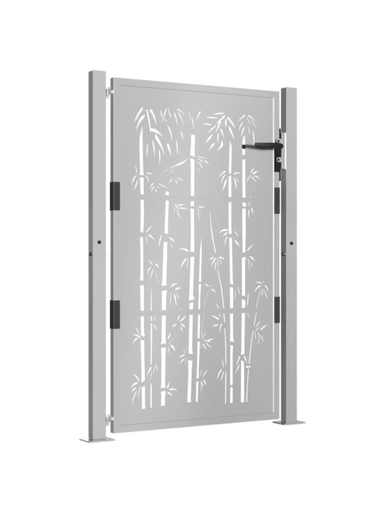 Zahradní branka 105 x 155 cm cortenová ocel Bambus
