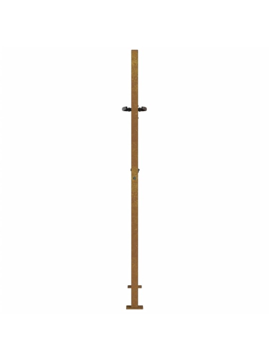 Zahradní branka 105 x 155 cm cortenová ocel Bambus