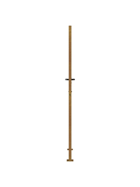 Zahradní branka 105 x 180 cm cortenová ocel Bambus
