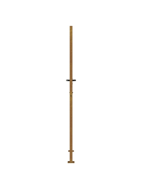 Zahradní branka 105 x 205 cm cortenová ocel Bambus