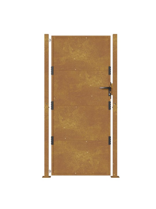 Zahradní branka 105 x 205 cm cortenová ocel