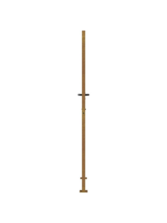 Zahradní branka 105 x 205 cm cortenová ocel