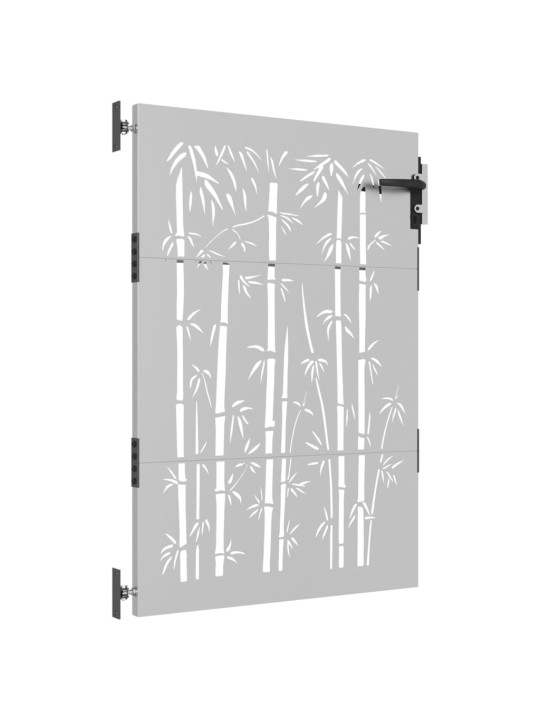 Zahradní branka 85 x 150 cm cortenová ocel Bambus