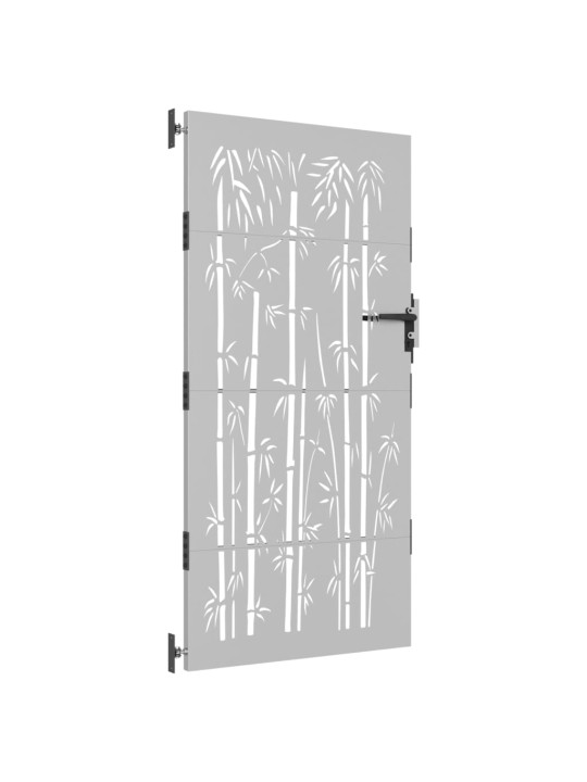 Zahradní branka 85 x 175 cm cortenová ocel Bambus