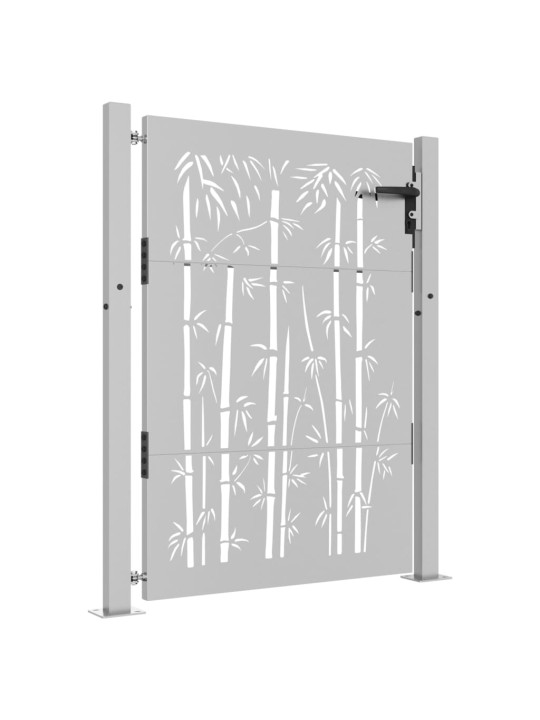 Zahradní branka 105 x 155 cm cortenová ocel Bambus