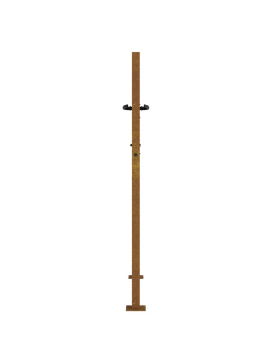Zahradní branka 105 x 155 cm cortenová ocel Bambus
