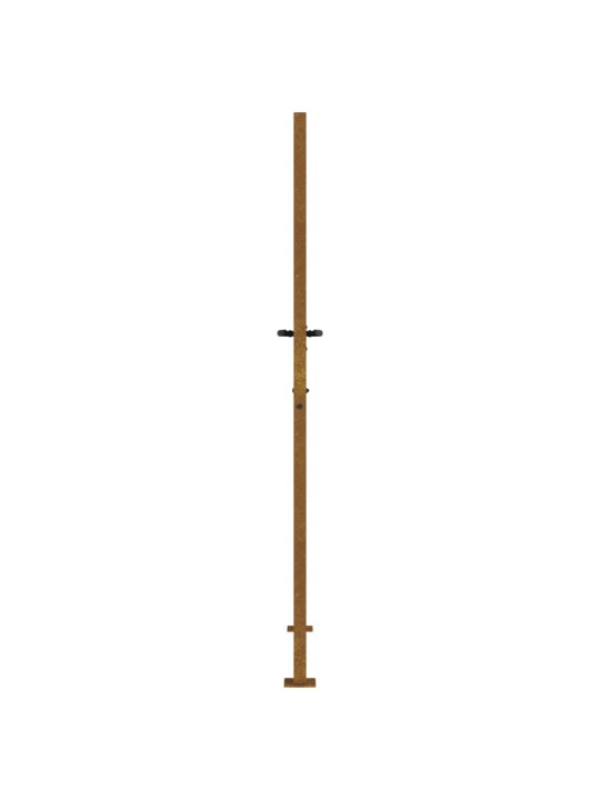Zahradní branka 105 x 205 cm cortenová ocel Bambus