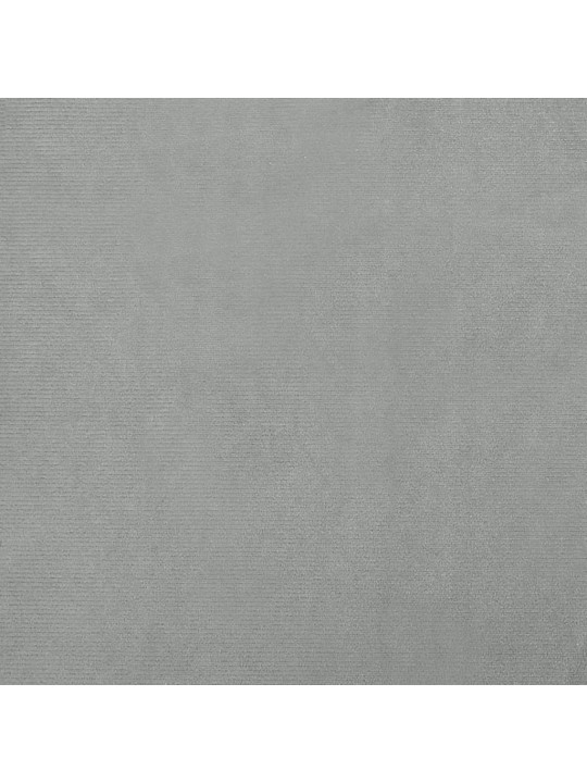Pelíšek pro psy světle šedý 95 x 55 x 30 cm samet