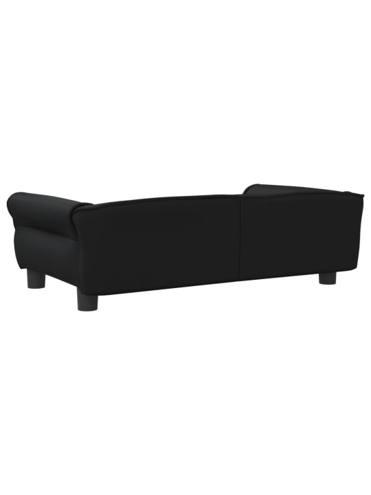 Pelíšek pro psy černý 95 x 55 x 30 cm umělá kůže