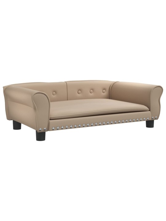 Pelíšek pro psy cappuccino 95 x 55 x 30 cm umělá kůže