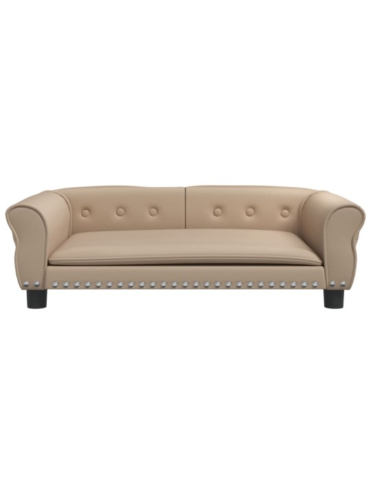 Pelíšek pro psy cappuccino 95 x 55 x 30 cm umělá kůže