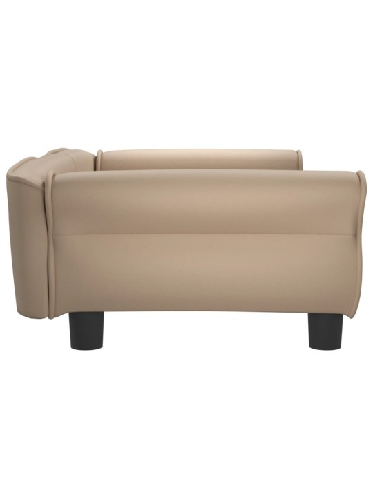 Pelíšek pro psy cappuccino 95 x 55 x 30 cm umělá kůže