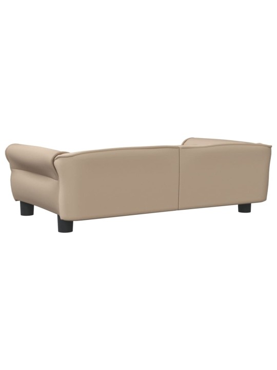 Pelíšek pro psy cappuccino 95 x 55 x 30 cm umělá kůže