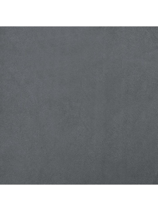 Pelíšek pro psy tmavě šedý 70 x 45 x 30 cm samet