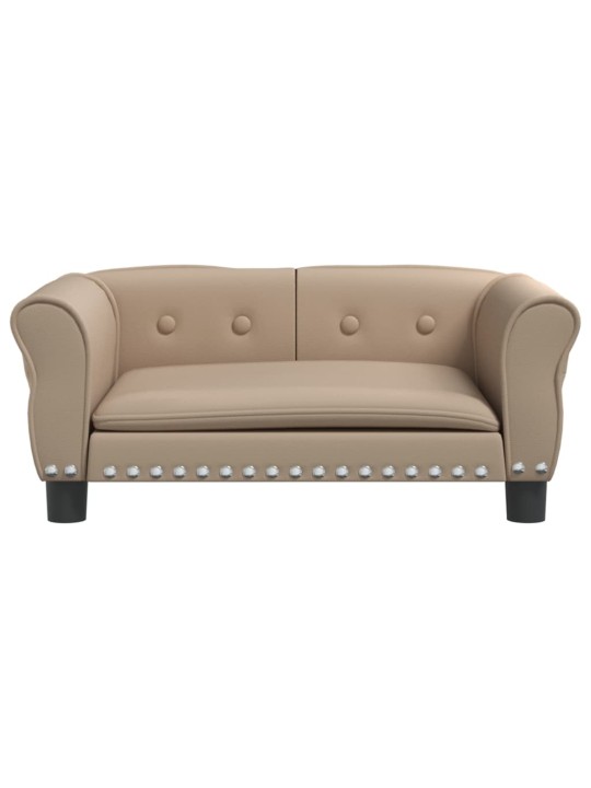 Pelíšek pro psy cappuccino 70 x 45 x 30 cm umělá kůže