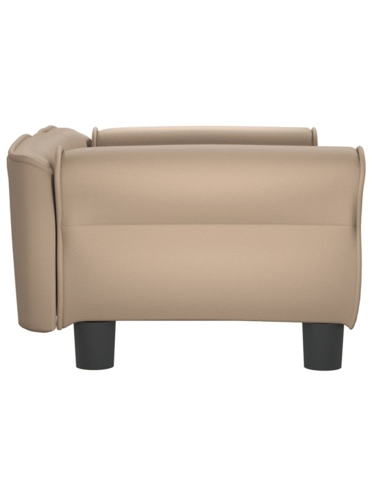 Pelíšek pro psy cappuccino 70 x 45 x 30 cm umělá kůže