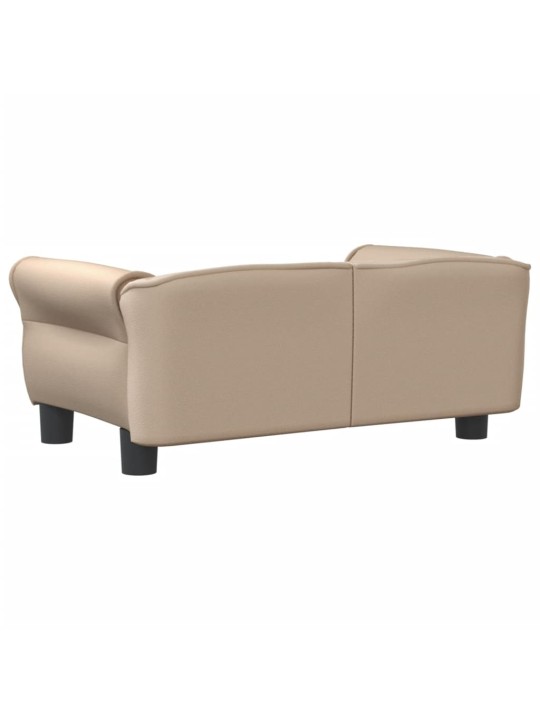 Pelíšek pro psy cappuccino 70 x 45 x 30 cm umělá kůže