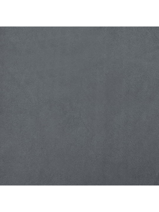 Pelíšek pro psy tmavě šedý 66 x 40 x 45 cm samet