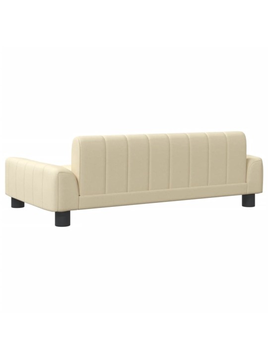 Pelíšek pro psy krémový 90 x 53 x 30 cm textil