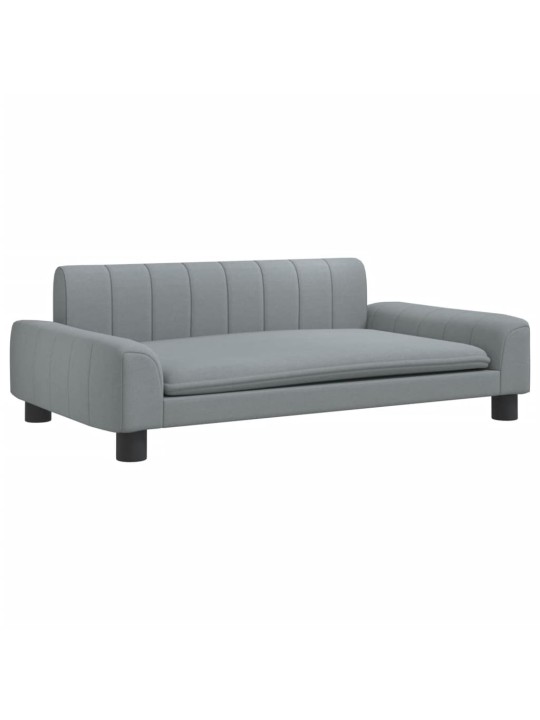 Pelíšek pro psy světle šedý 90 x 53 x 30 cm textil