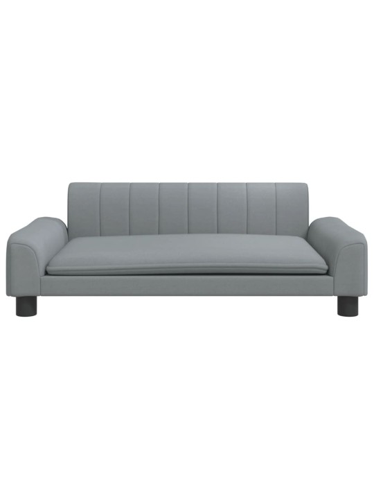 Pelíšek pro psy světle šedý 90 x 53 x 30 cm textil