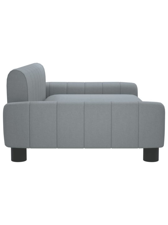 Pelíšek pro psy světle šedý 90 x 53 x 30 cm textil