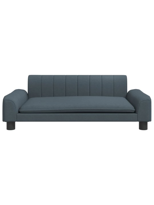 Pelíšek pro psy tmavě šedý 90 x 53 x 30 cm textil