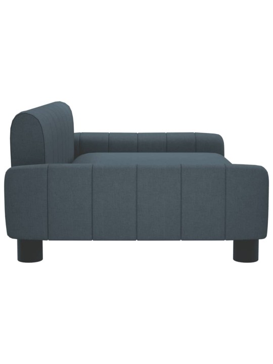 Pelíšek pro psy tmavě šedý 90 x 53 x 30 cm textil