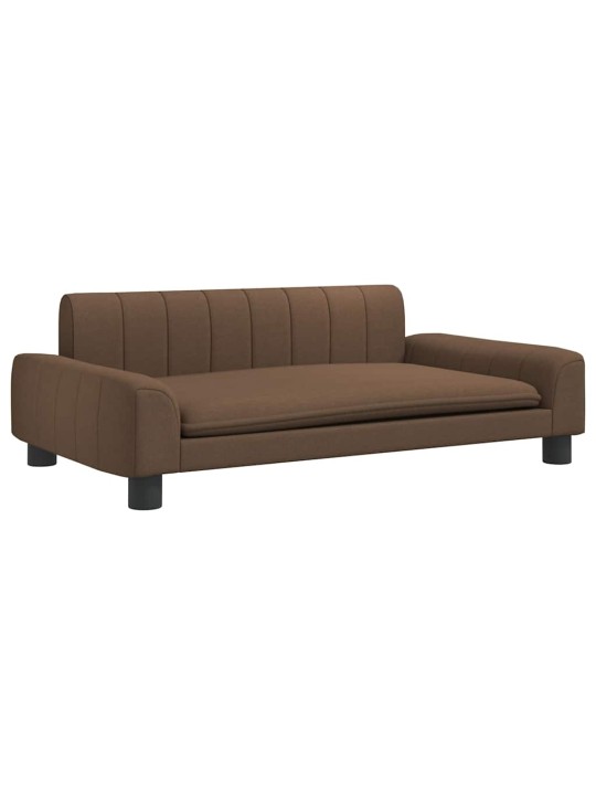 Pelíšek pro psy hnědý 90 x 53 x 30 cm textil