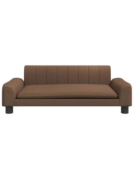 Pelíšek pro psy hnědý 90 x 53 x 30 cm textil