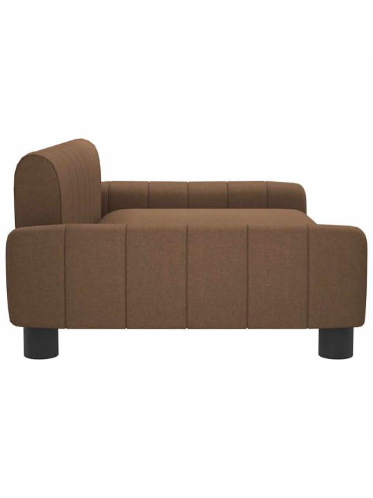 Pelíšek pro psy hnědý 90 x 53 x 30 cm textil