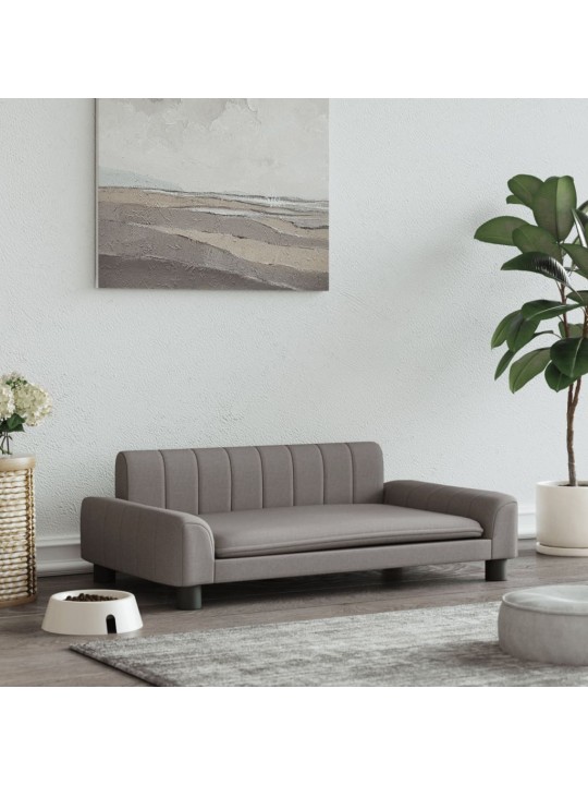 Pelíšek pro psy taupe 90 x 53 x 30 cm textil